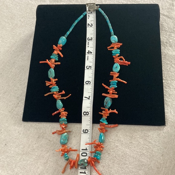 Turquoise And Red Branch Coral Set - Picture 9 of 10